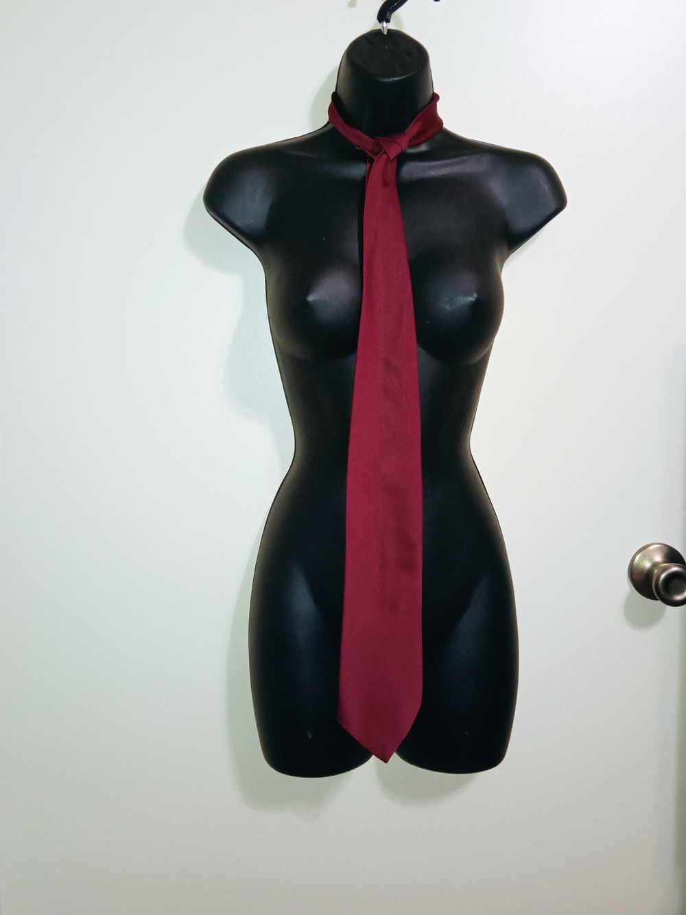 Classic Men's Solid Burgundy Tie